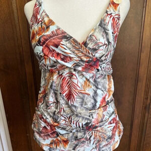 NWT Artesands Eco Paradise Delacroix Tankini Pale Blue US Size 8 fits cups D-G